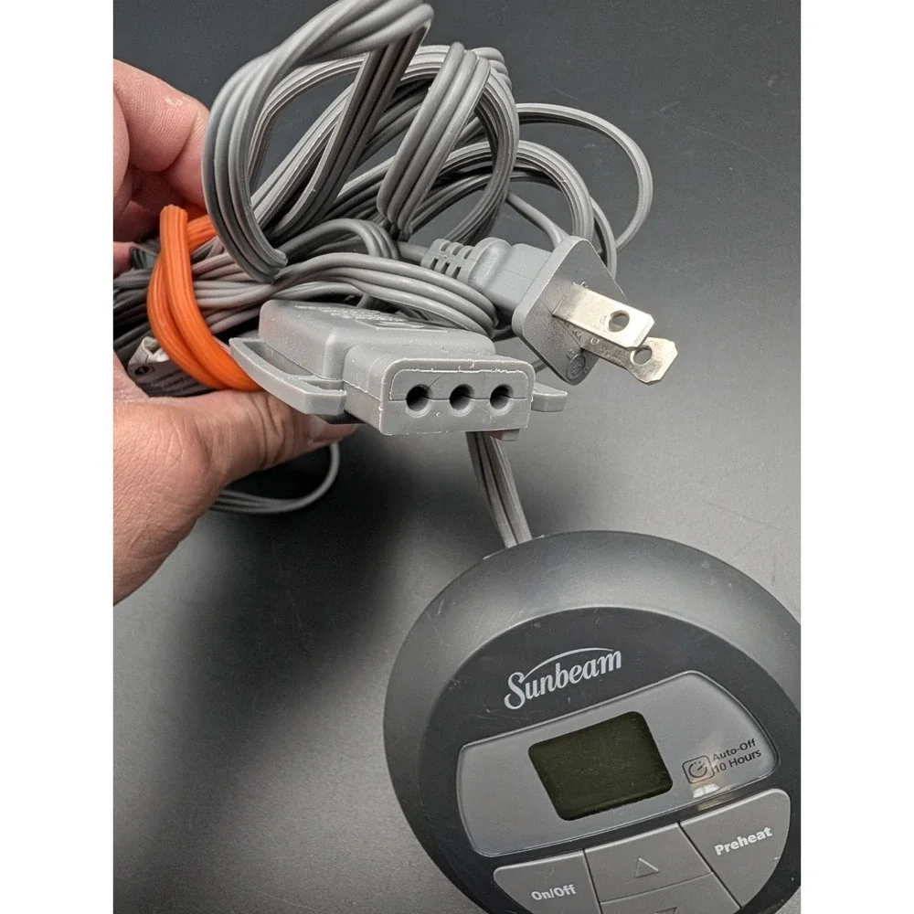 Sunbeam Style Z85 Electric Heating Heated Blanket Wired Remote Control 3‎ Prong